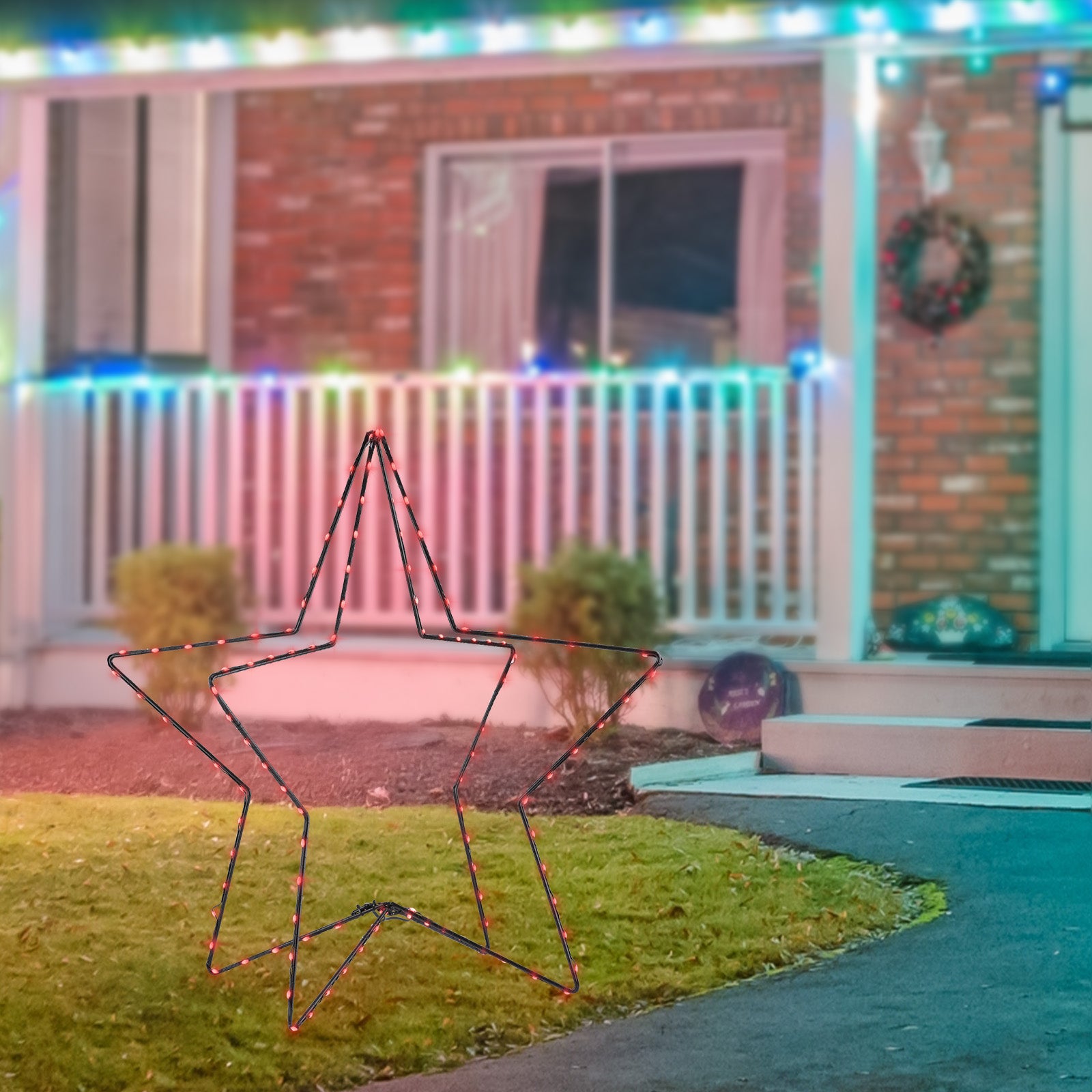 Arlec 80cm Low Voltage Christmas Star With Remote Control