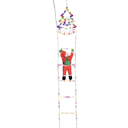 Arlec 138cm Low Voltage Christmas Tree Ladder With Santa