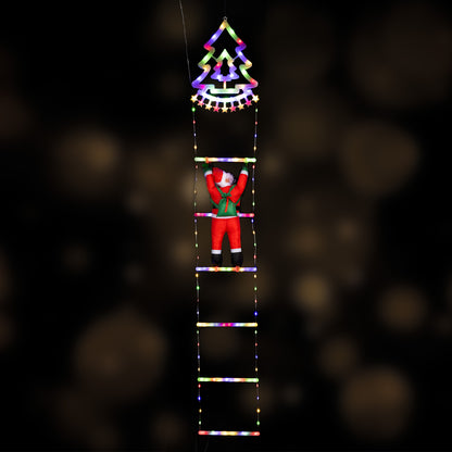 Arlec 138cm Low Voltage Christmas Tree Ladder With Santa