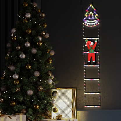 Arlec 138cm Low Voltage Christmas Tree Ladder With Santa