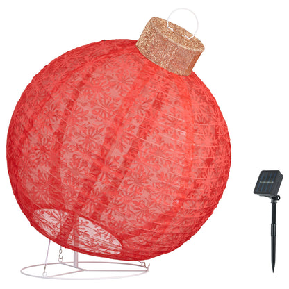 Arlec 70cm Solar Powered Foldable Tinsel Sphere
