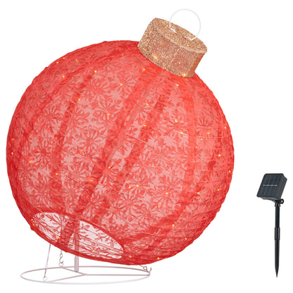 Arlec 70cm Solar Powered Foldable Tinsel Sphere