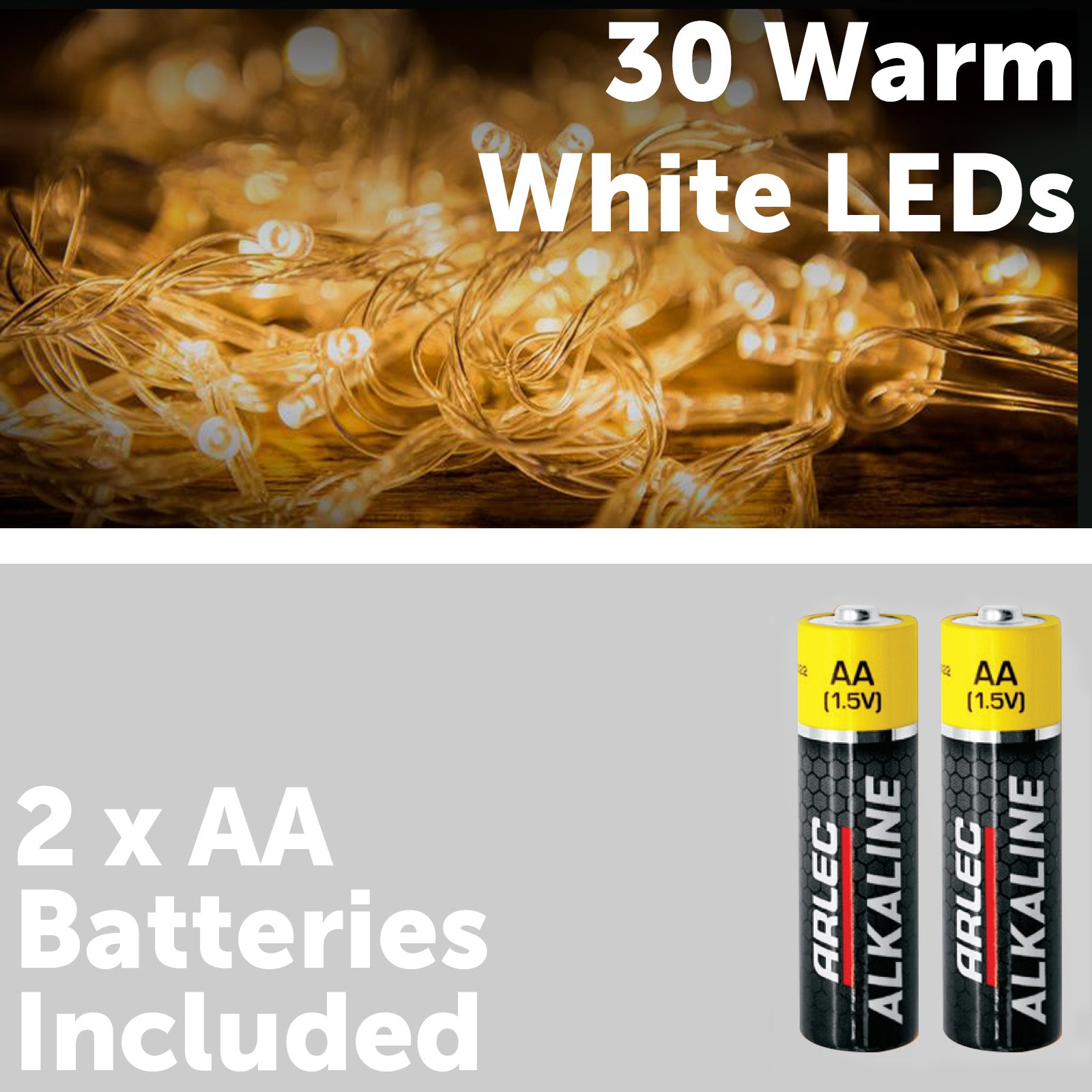 Arlec 33cm Battery Operated Santa Hat Tree Topper