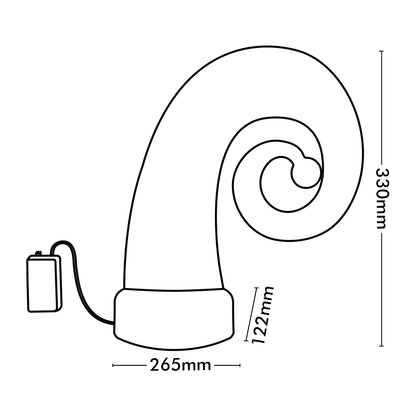 Arlec 33cm Battery Operated Santa Hat Tree Topper