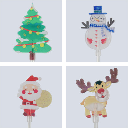 Arlec 5 Solar Powered Santa And Friends Stake Lights