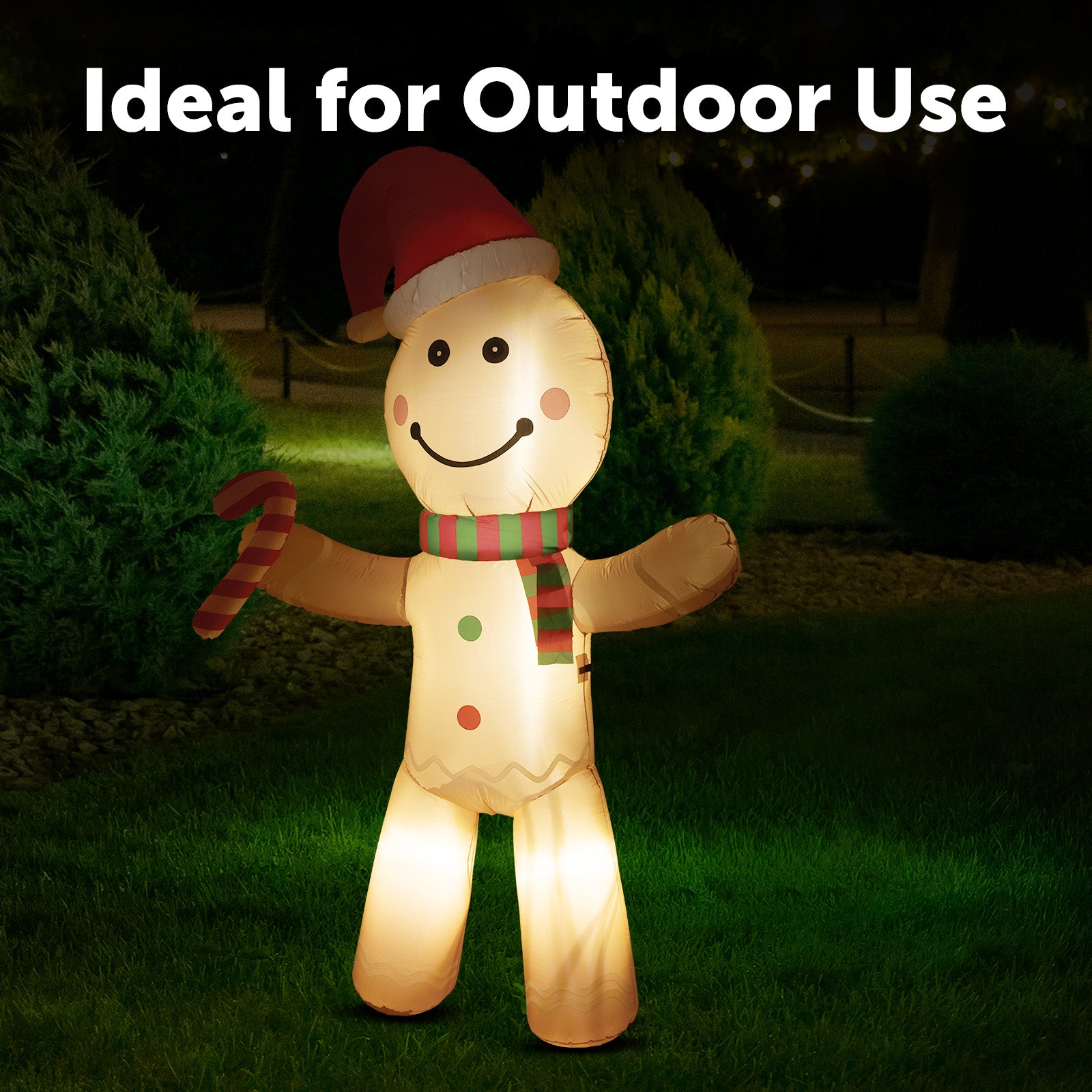Arlec 2.4m Inflatable Gingerbread Man