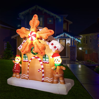 Arlec 1.8m Inflatable Rotating Gingerbread House