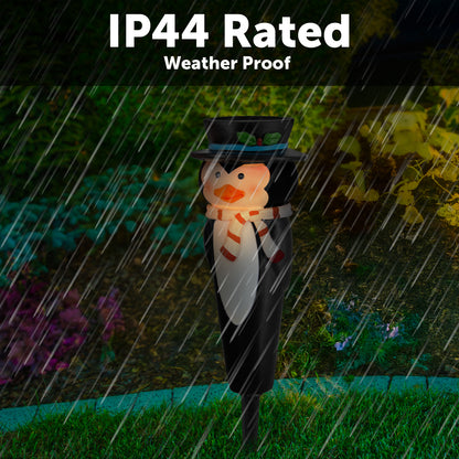 Arlec 26cm Solar Poly Resin Penguin Stake Light