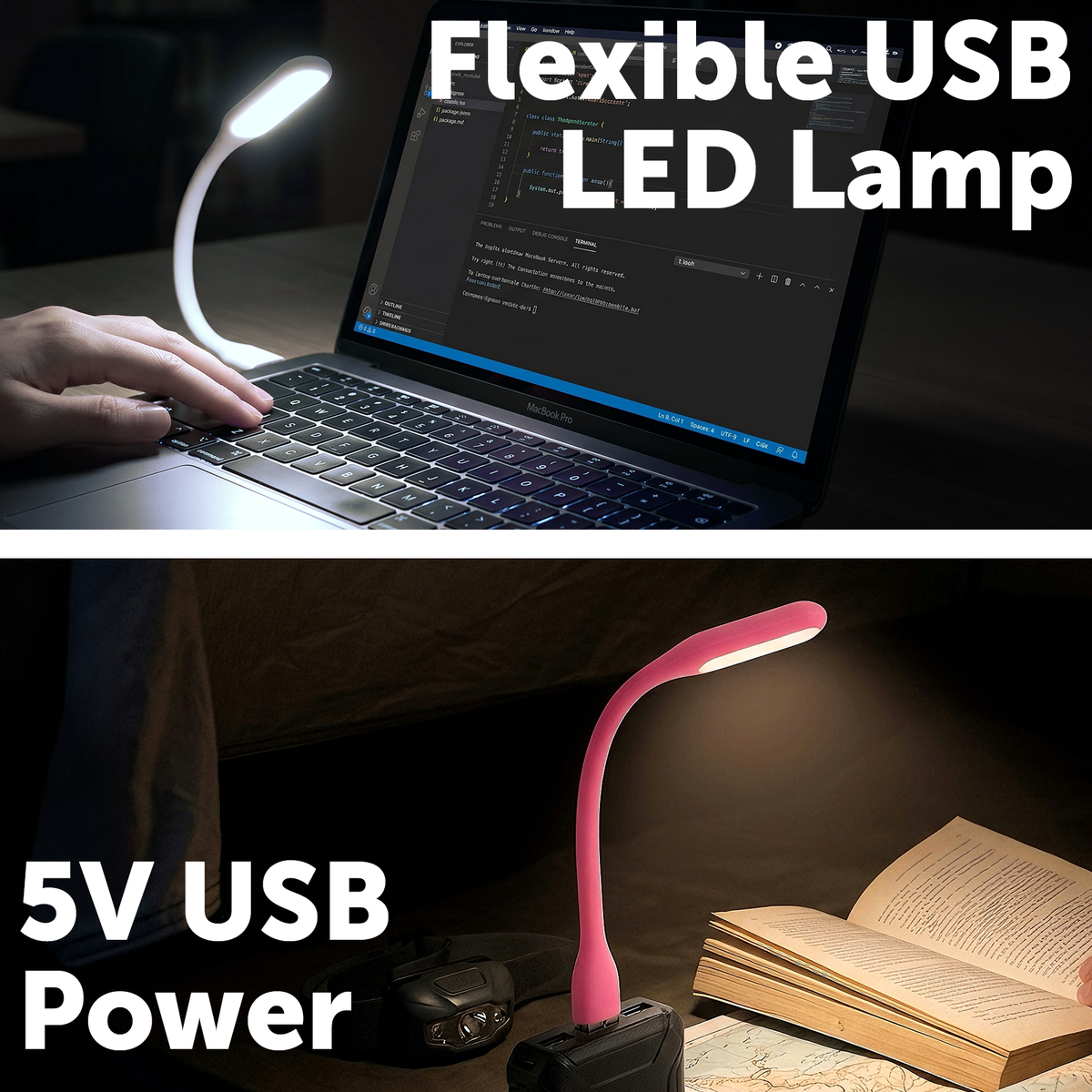 Arlec USB LED Laptop Light — 5 Pack