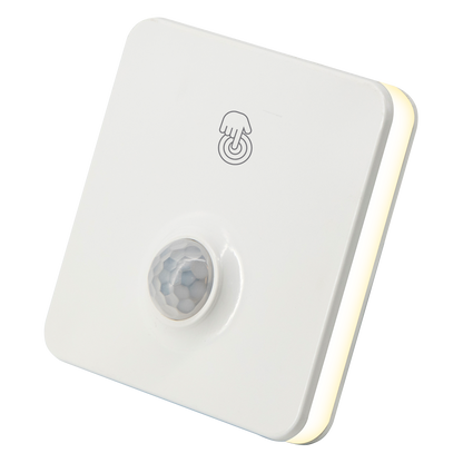 Arlec Round Lit Square Shape Plug In Motion Sensor Night Light