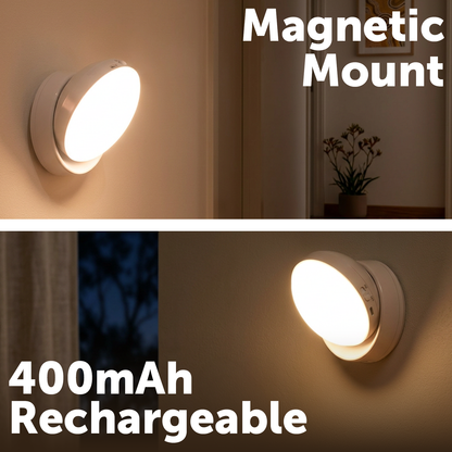 Arlec White Rechargeable Battery-Powered Motion Sensor Night Light