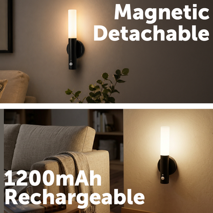 Arlec Black Rechargeable Magnet Mount Sensor Light