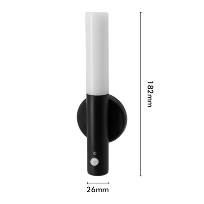 Arlec Black Rechargeable Magnet Mount Sensor Light