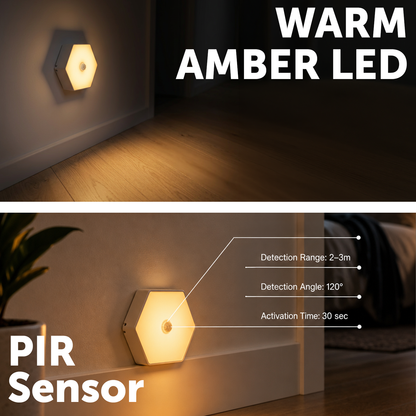 Arlec Rechargeable Amber Motion Sensor Night Light