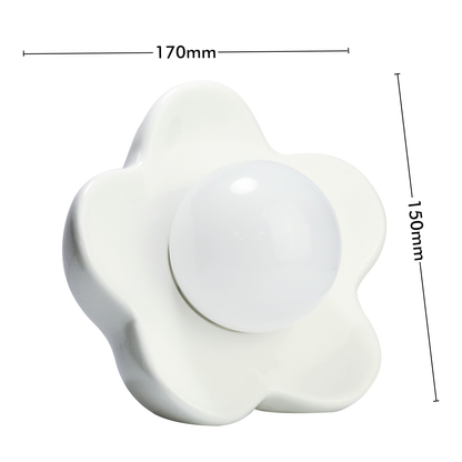 Arlec White Ceramic Flower Lamp