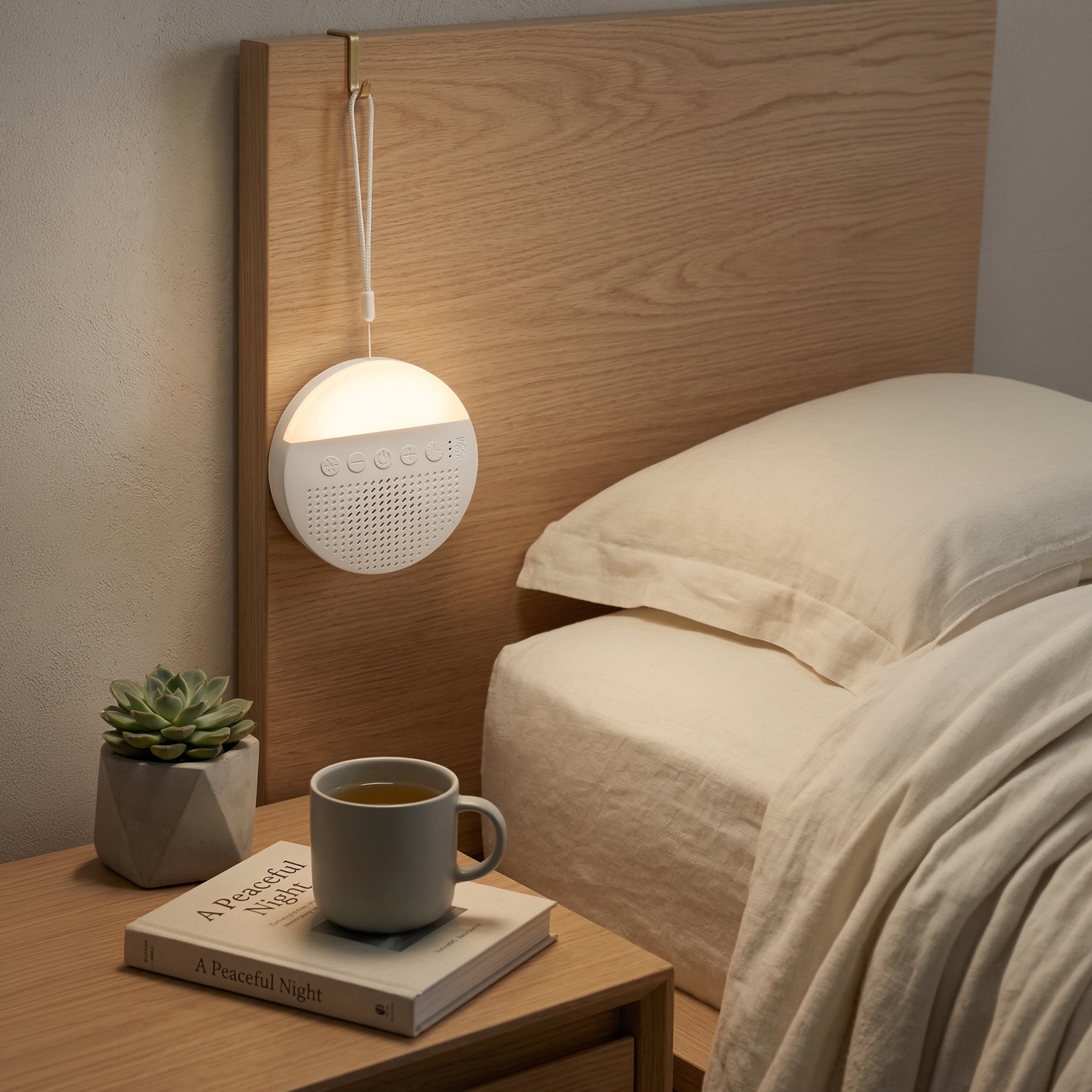 Arlec Rechargeable Night Light With White Noise Machine