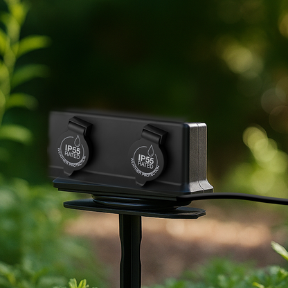 Arlec 4 Outlet Outdoor Powerboard With Removable Garden Stake