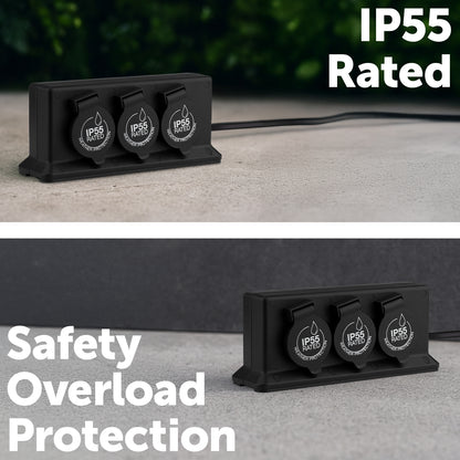 Arlec IP55 6 Outlet Weatherproof Powerboard With Surge Protection