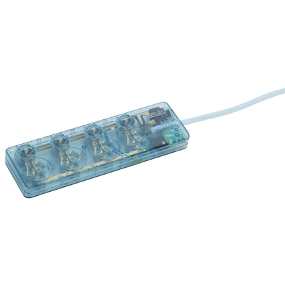 Arlec Clear Blue 4 Outlet Surge Protected Powerboard