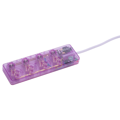 Arlec Clear Pink 4 Outlet Surge Protected Powerboard