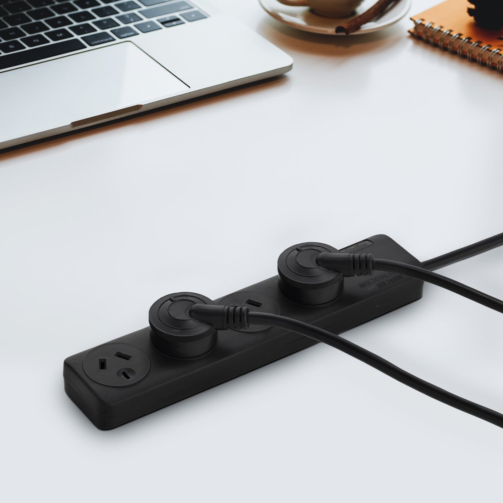 Arlec Black 4 Outlet Powerboard