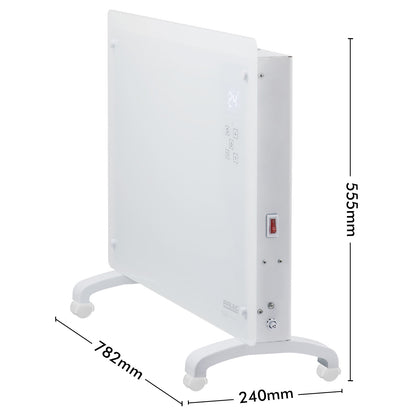 Arlec 2200W White Grid Connect Smart Glass Panel Heater