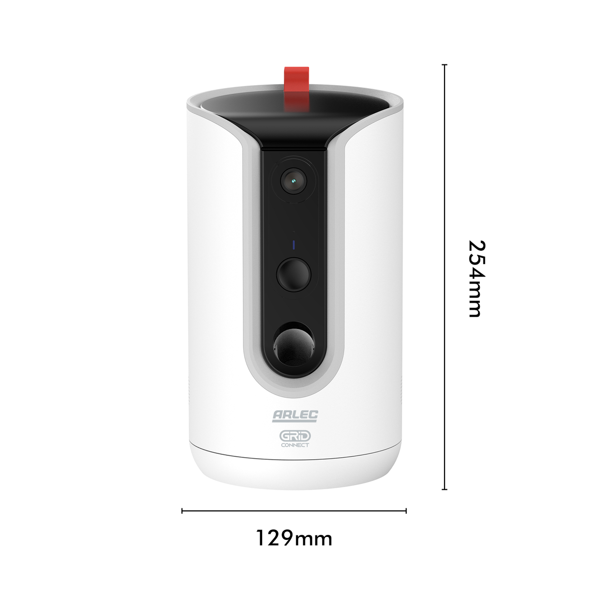Arlec White Grid Connect Smart Treat Dispenser With Camera