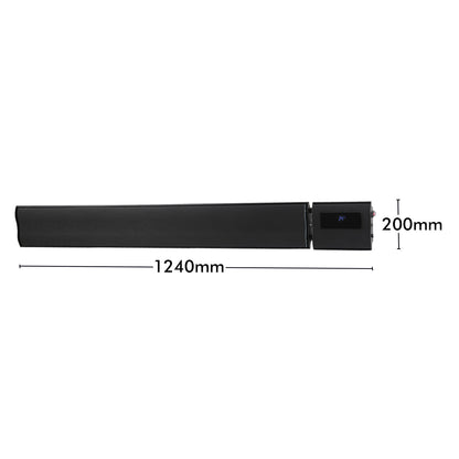 Arlec 1850W Black Smart Grid Connect Alfresco Strip Heater