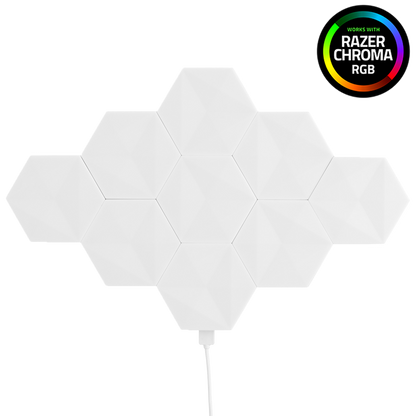 Arlec Grid Connect Smart Modular Hexagon Lights 9pk with Razer Chroma