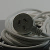 5m piggyback extension cord – Arlec white with low profile plug