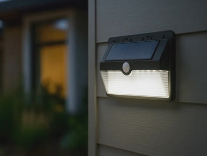 Arlec 200 lumen solar sensor floodlight – outdoor motion-activated garden light with 6m detection and IP44 rating