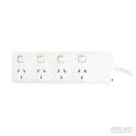  Individual switched surge protected 4 outlet pb